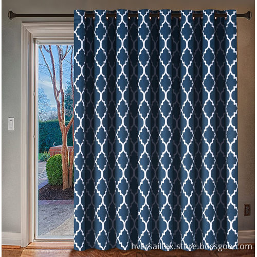Patio Sliding Door Curtain Grommet Top